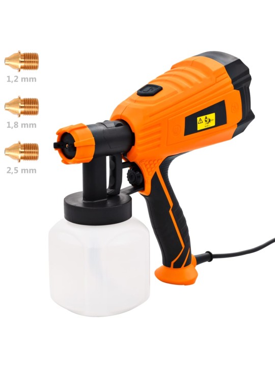 Elektrická malířská stříkací pistole 3 vel. trysek 500 W 800 ml