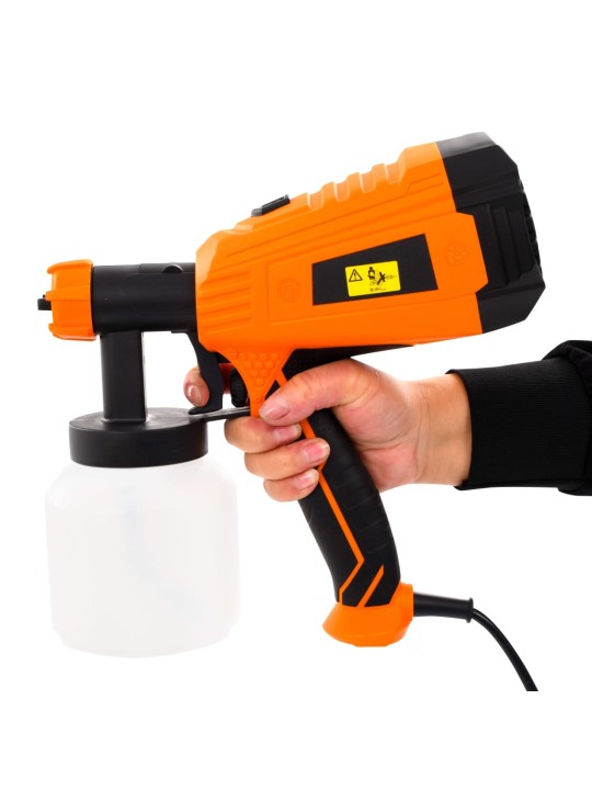 Elektrická malířská stříkací pistole 3 vel. trysek 500 W 800 ml