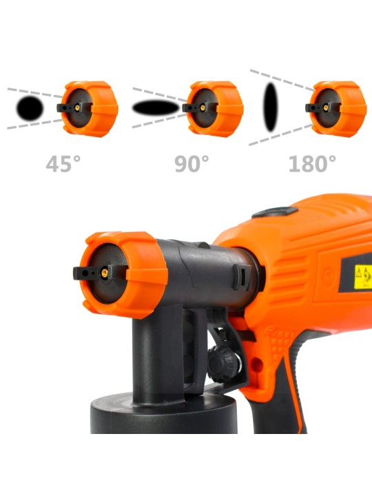 Elektrická malířská stříkací pistole 3 vel. trysek 500 W 800 ml