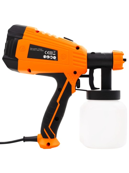 Elektrická malířská stříkací pistole 3 vel. trysek 500 W 800 ml