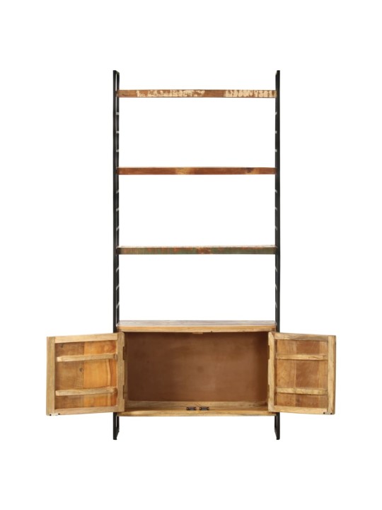 4patrová knihovna 80 x 30 x 180 cm masivní recyklované dřevo