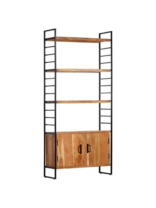 4patrová knihovna 80 x 30 x 180 cm masivní akáciové dřevo