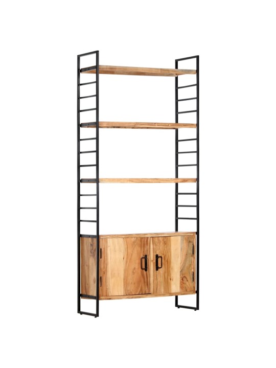 4patrová knihovna 80 x 30 x 180 cm masivní akáciové dřevo