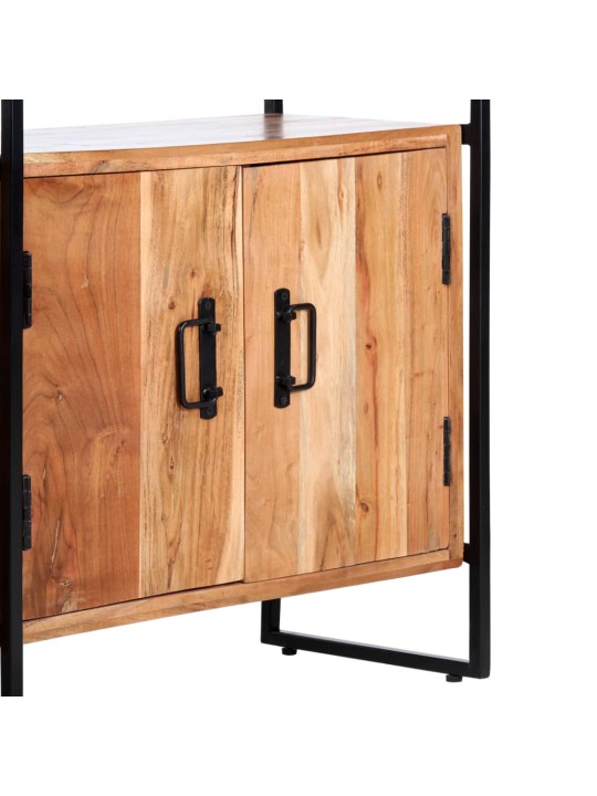 4patrová knihovna 80 x 30 x 180 cm masivní akáciové dřevo