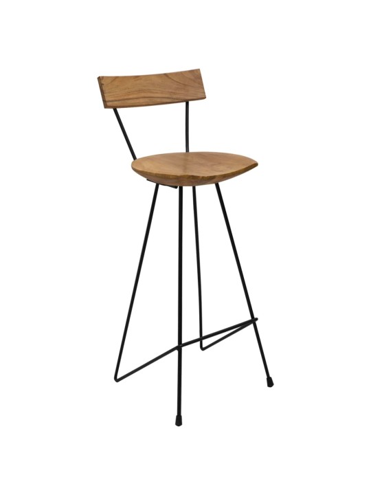 Barové stoličky 2 ks masivní teak