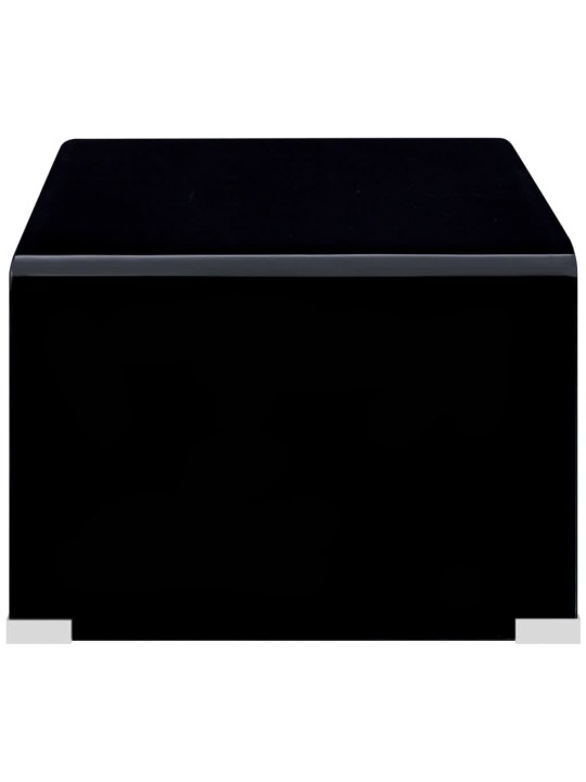 Konferenční stolek černý 98 x 45 x 31 cm tvrzené sklo