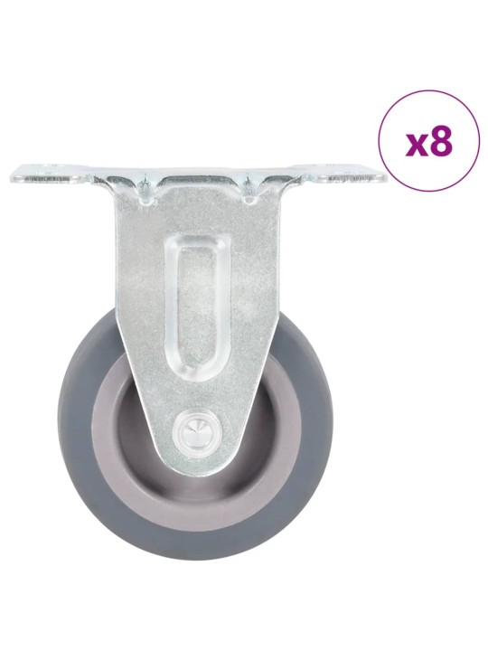 8 ks pevná kolečka 50 mm