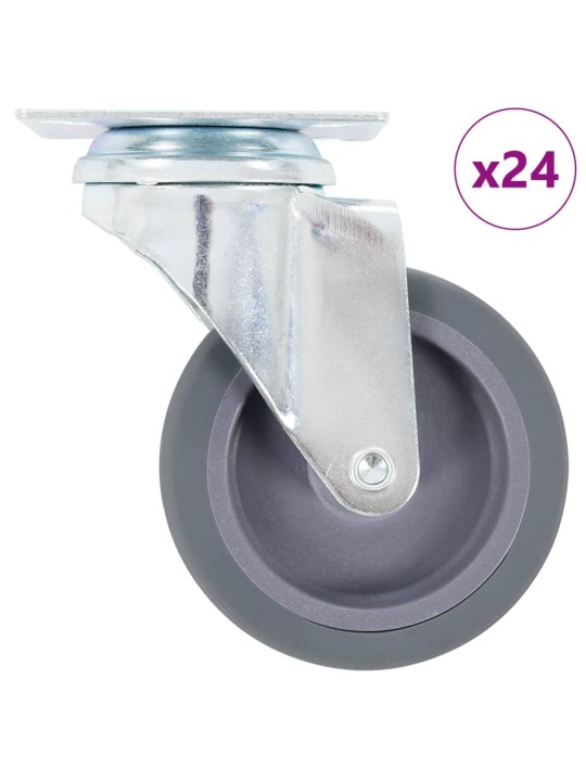 24 ks otočná kolečka 75 mm