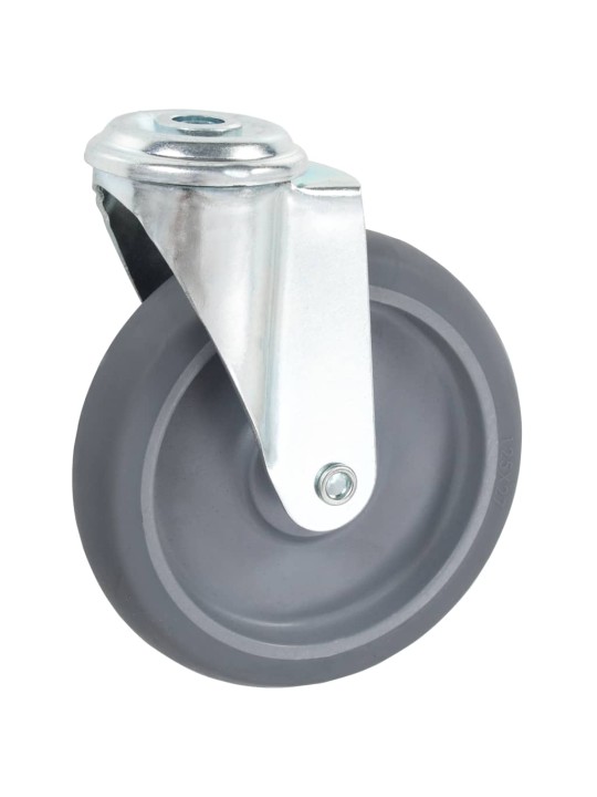 16 ks otočná kolečka s otvorem pro šroub 125 mm