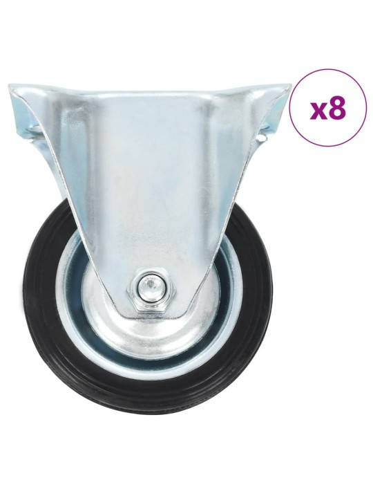 8 ks pevná kolečka 75 mm
