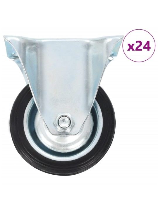 24 ks pevná kolečka 75 mm