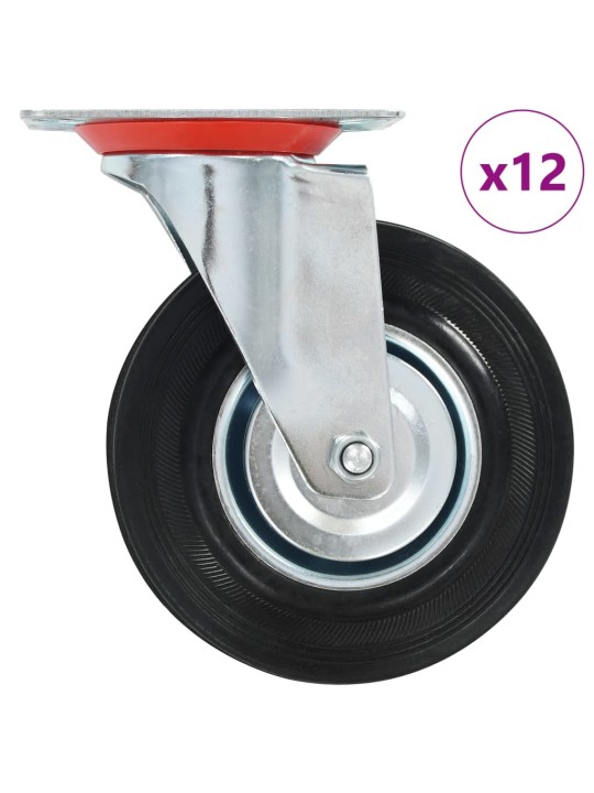 12 ks otočná kolečka 125 mm