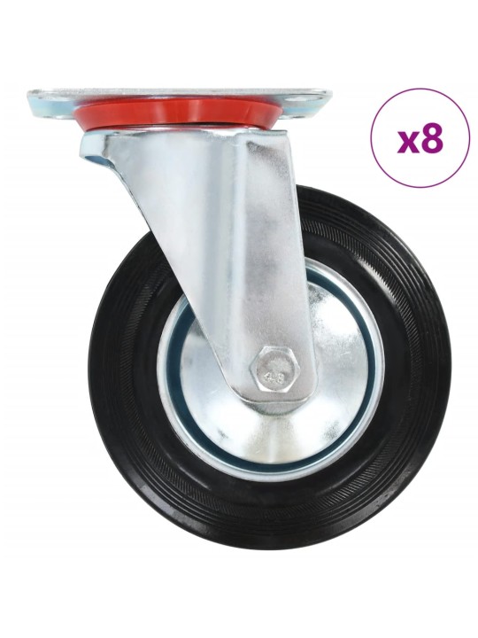 8 ks otočná kolečka 160 mm