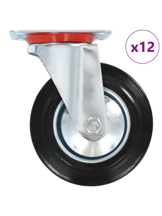 12 ks otočná kolečka 160 mm