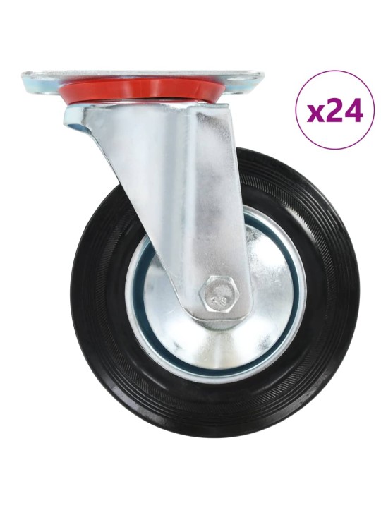 24 ks otočná kolečka 160 mm