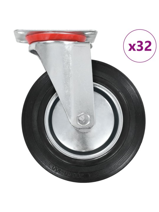 32 ks otočná kolečka 200 mm