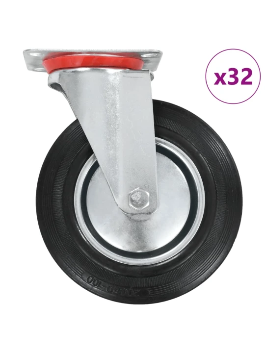 32 ks otočná kolečka 200 mm