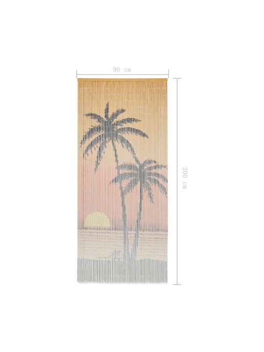Dveřní závěs proti hmyzu bambus 90 x 200 cm