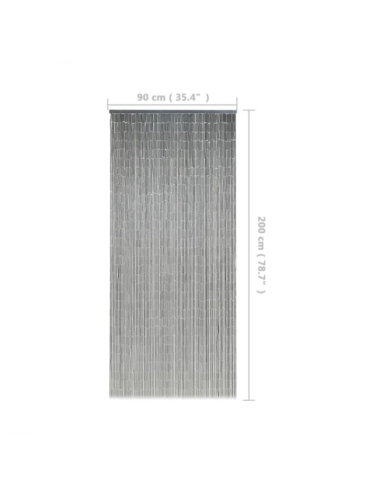 Dveřní závěs proti hmyzu bambus 90 x 200 cm