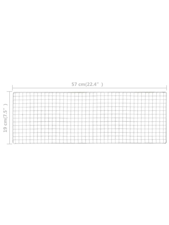 Přenosný kempingový gril ocel 60 x 22,5 x 33 cm