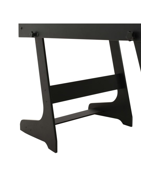 Skládací stolní fotbal 121 x 61 x 80 cm černý