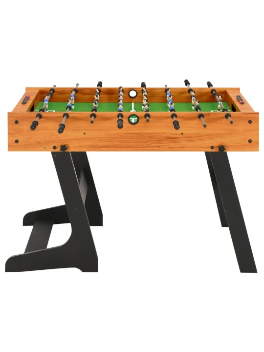 Skládací stolní fotbal 121 x 61 x 80 cm světle hnědý