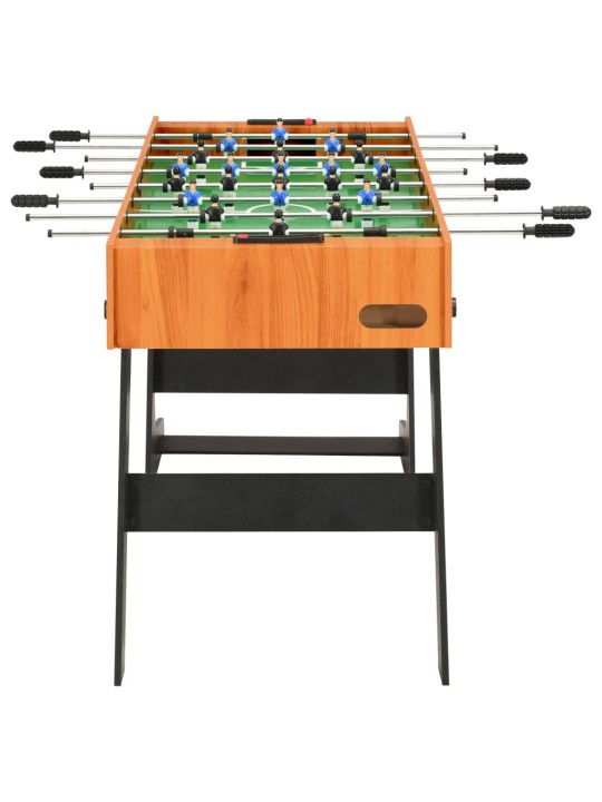 Skládací stolní fotbal 121 x 61 x 80 cm světle hnědý