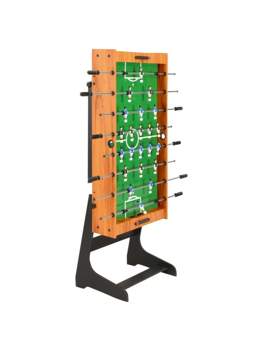 Skládací stolní fotbal 121 x 61 x 80 cm světle hnědý
