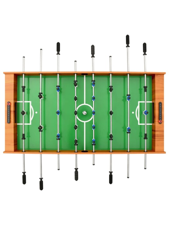 Skládací stolní fotbal 121 x 61 x 80 cm světle hnědý