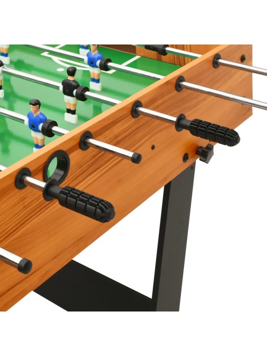 Skládací stolní fotbal 121 x 61 x 80 cm světle hnědý