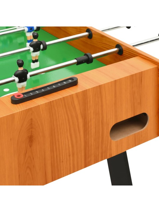 Skládací stolní fotbal 121 x 61 x 80 cm světle hnědý
