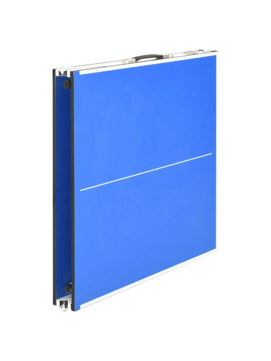 Stůl na stolní tenis se síťkou 152 x 76 x 66 cm modrý