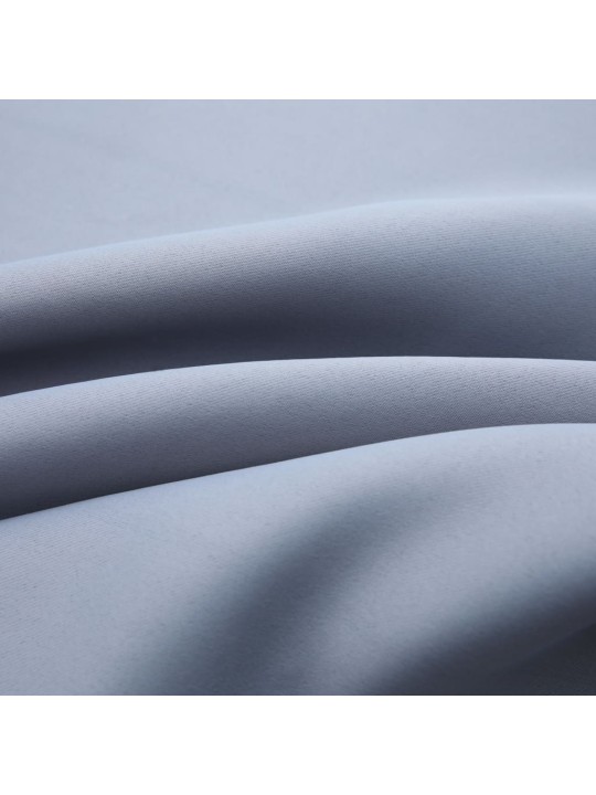 Zatemňovací závěsy s kovovými kroužky 2 ks šedé 140 x 245 cm
