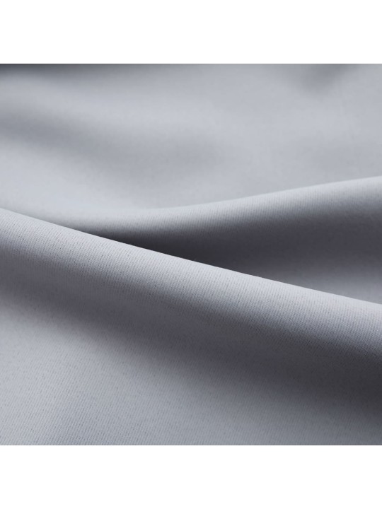 Zatemňovací závěsy s háčky 2 ks šedé 140 x 245 cm