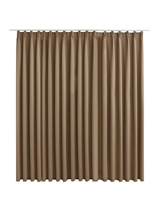 Zatemňovací závěs s háčky taupe 290 x 245 cm