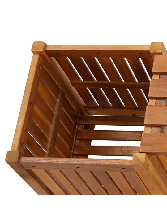 Zahradní lavice s 2 truhlíky 150 x 30 x 40 cm masivní akácie