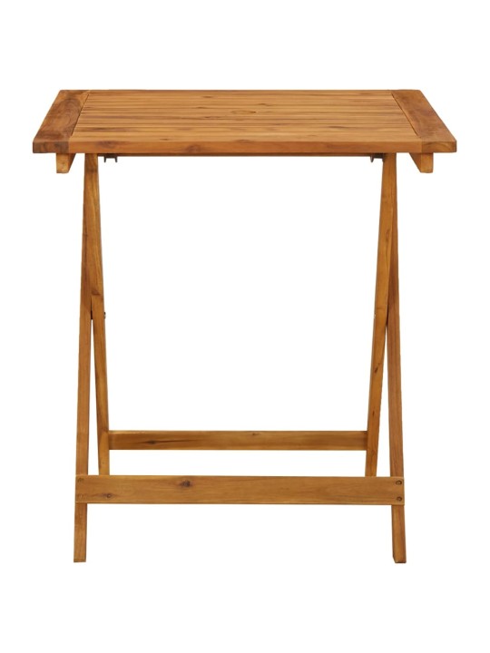 Skládací zahradní stůl 70 x 70 x 75 cm masivní akáciové dřevo