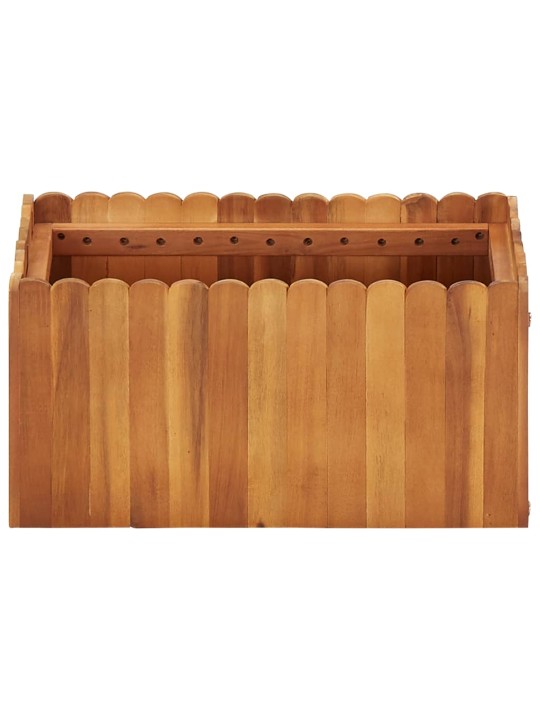 Zahradní vyvýšený záhon 50 x 30 x 25 cm masivní akáciové dřevo