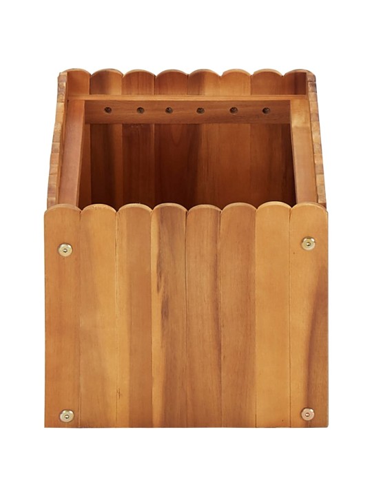 Zahradní vyvýšený záhon 50 x 30 x 25 cm masivní akáciové dřevo