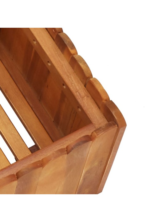 Zahradní vyvýšený záhon 50 x 30 x 25 cm masivní akáciové dřevo