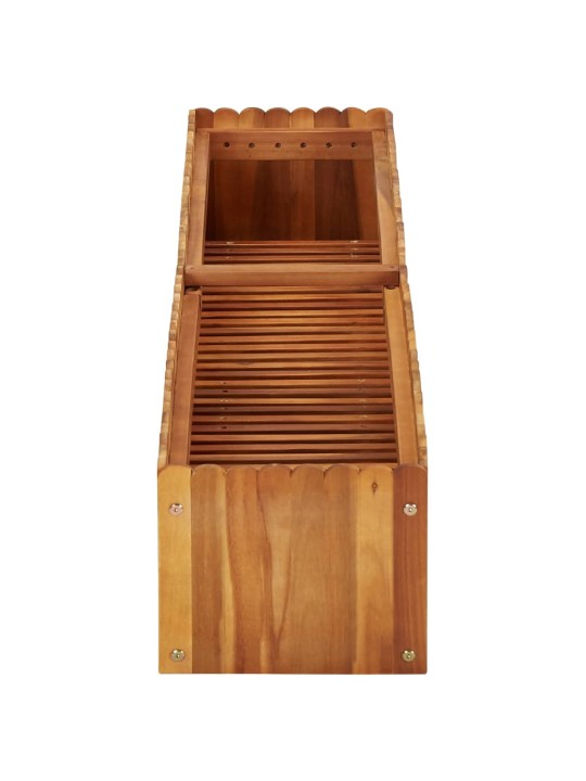 Zahradní vyvýšený záhon 150 x 30 x 25 cm masivní akáciové dřevo