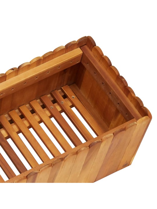 Zahradní vyvýšený záhon 150 x 30 x 25 cm masivní akáciové dřevo
