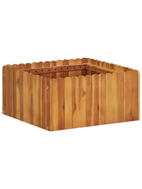 Zahradní vyvýšený záhon 50 x 50 x 25 cm masivní akáciové dřevo