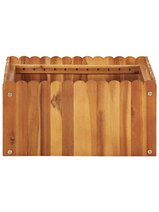 Zahradní vyvýšený záhon 50 x 50 x 25 cm masivní akáciové dřevo