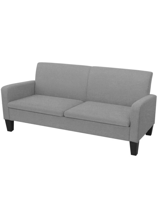 2dílná sedací souprava textil světle šedá