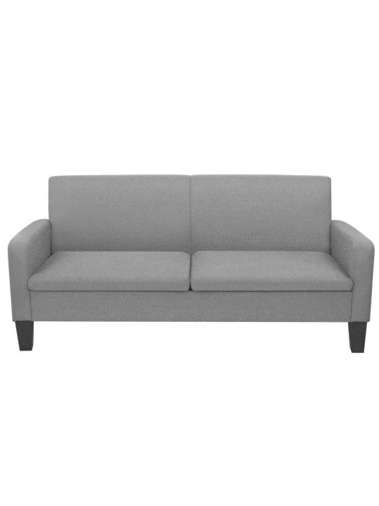 2dílná sedací souprava textil světle šedá