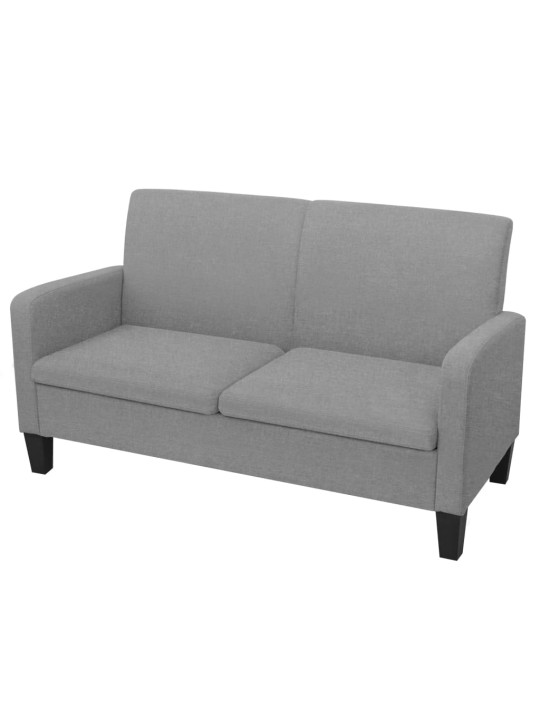 2dílná sedací souprava textil světle šedá