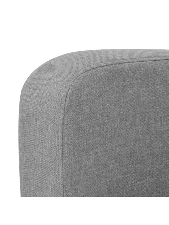 2dílná sedací souprava textil světle šedá