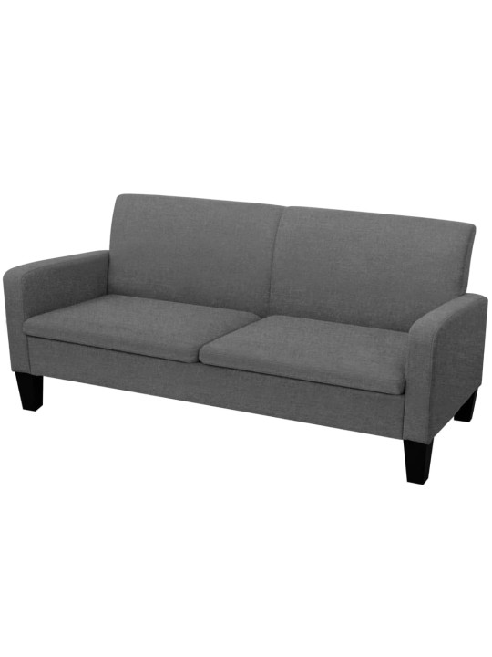 2dílná sedací souprava textil tmavě šedá