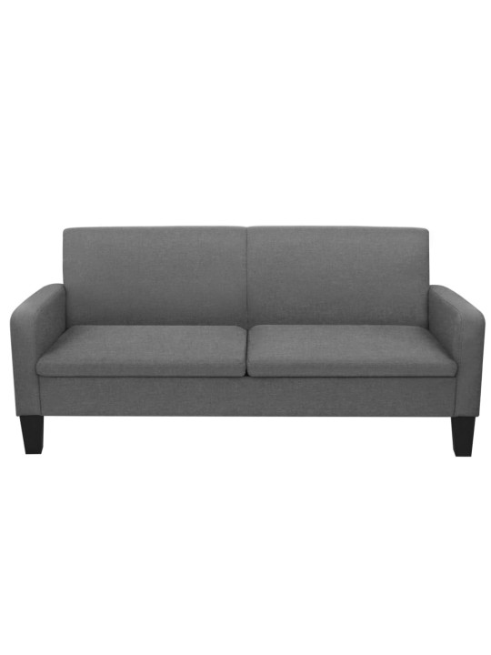 2dílná sedací souprava textil tmavě šedá
